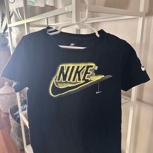Nike Kids Black and Yellow Graphic Tee